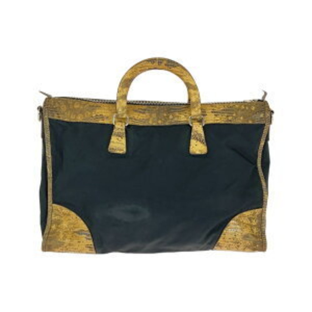 Prada Tessuto Triangular Black Nylon Python Tote … - image 2